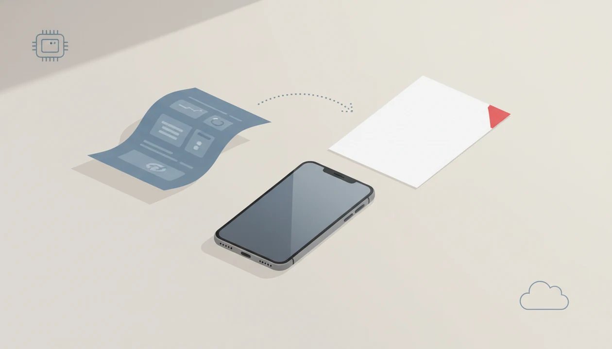 A smartphone illustration shows a Word document turning into a fixed PDF copy for mobile sharing.